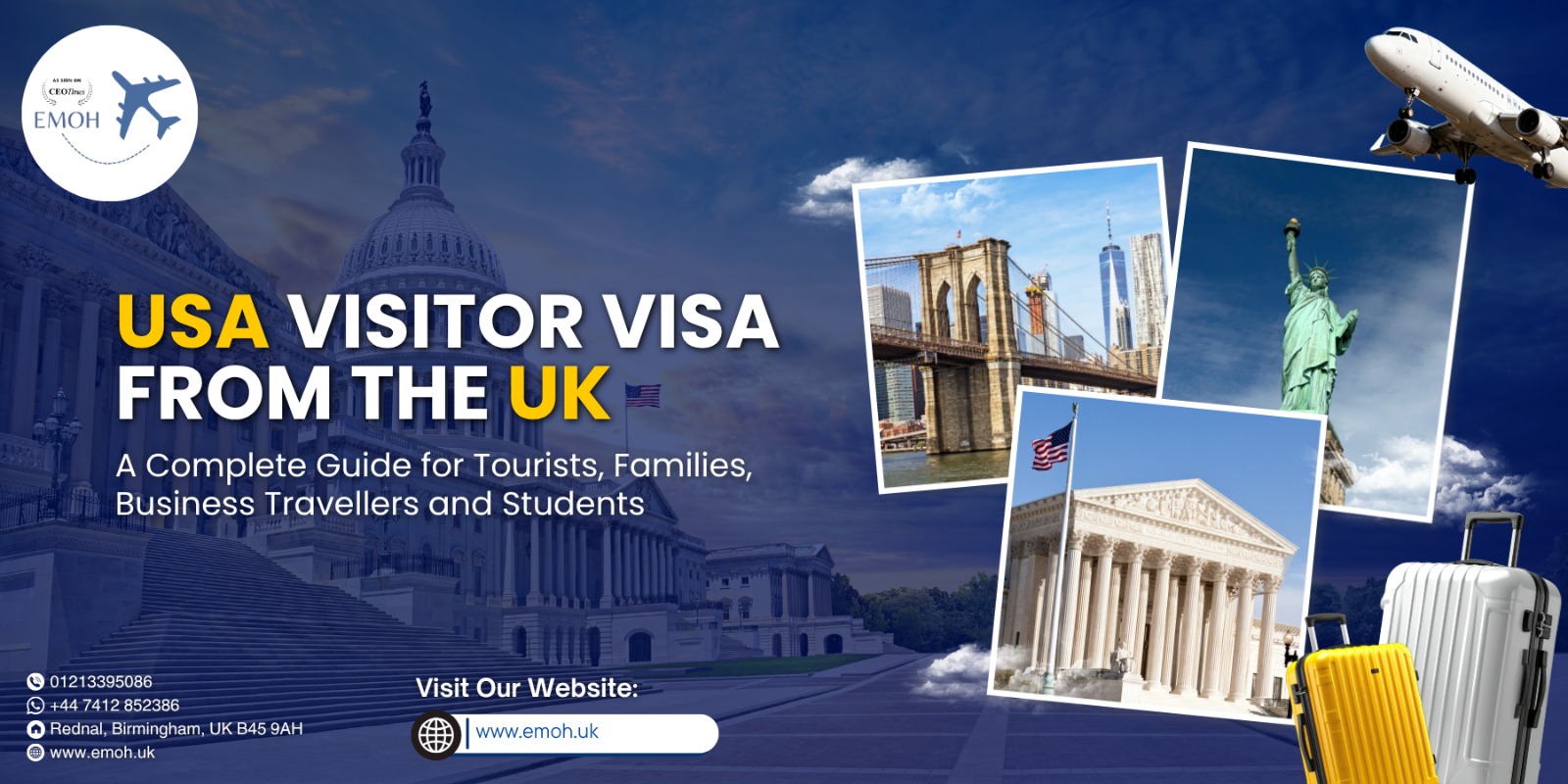 Emoh Visa - USA Visitor Visa from the UK