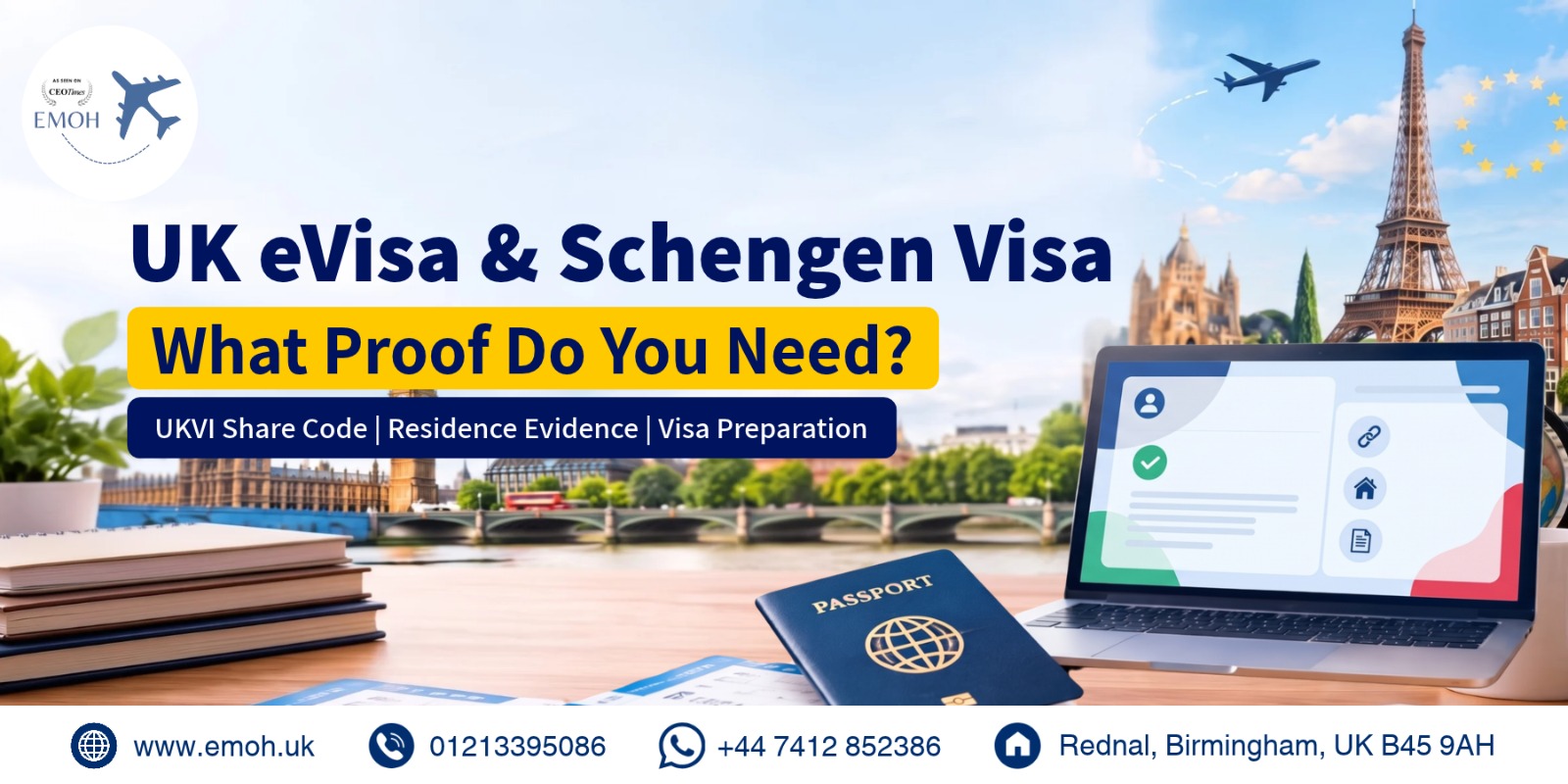 Emoh Visa - UK eVisa & Schengen Visa