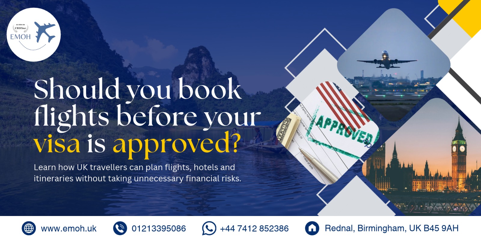 Should you book flights before your visa is approved